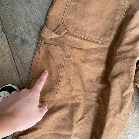 Carhartt FRB152BRN Flame Resistant Work Dungaree Canvas Pants Size 36 - Picture 6 of 9
